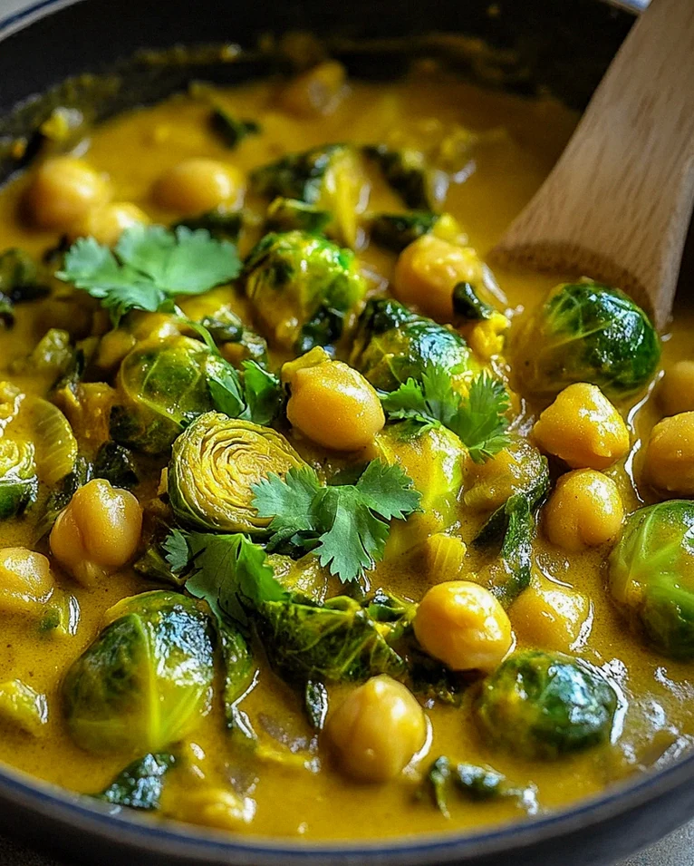 Rosenkohl-Curry mit Kichererbsen – Schritt 2