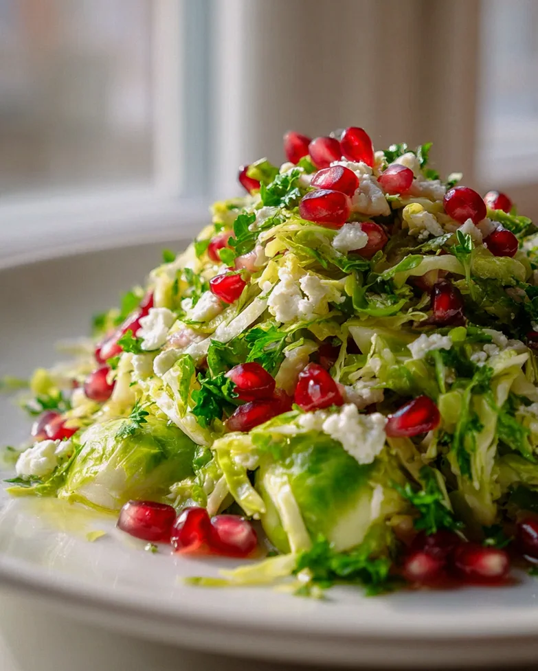 Rosenkohl Salat mit Granatapfel & Feta: Frisch & Lecker! – Schritt 2