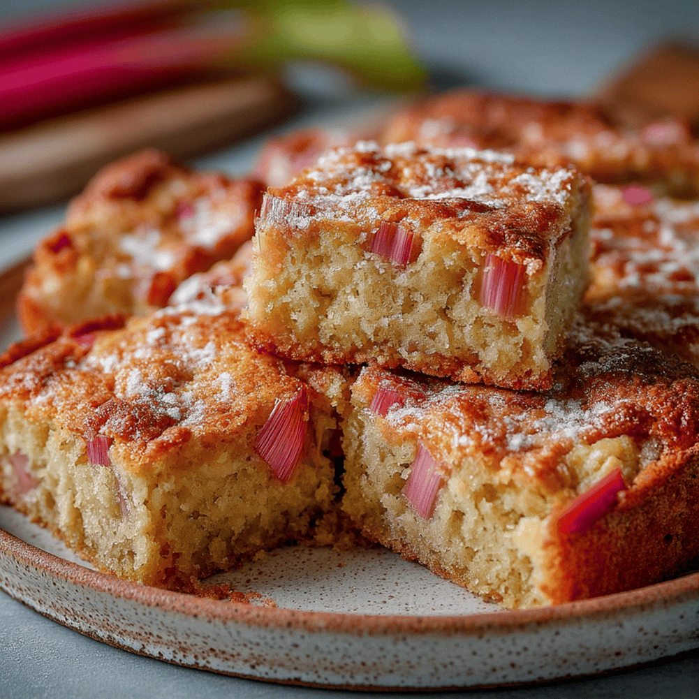 Saftiger Rhabarberkuchen