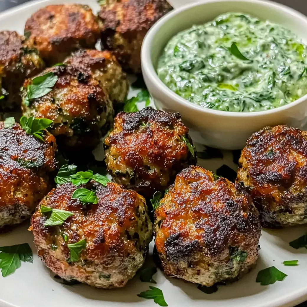 Scharfe Lammfrikadellen mit frischem Dip – Schritt 1