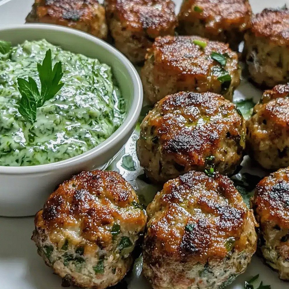 Scharfe Lammfrikadellen mit frischem Dip – Schritt 2
