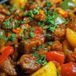 Schaschlik-Topf aus dem Ofen