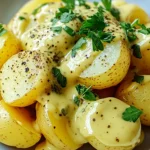 Senfsauce mit Salzkartoffeln