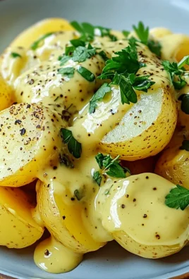 Senfsauce mit Salzkartoffeln