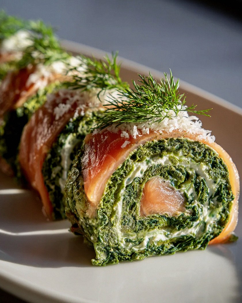 Spinat-Lachs-Rolle Low Carb Rezept: Einfach & lecker – Schritt 1