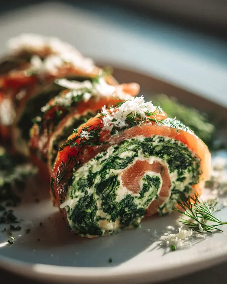 Spinat-Lachs-Rolle Low Carb Rezept: Einfach & lecker – Schritt 2