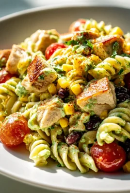Südwest Hähnchen Avocado Pasta Salat Rezept – Schnell & Lecker!