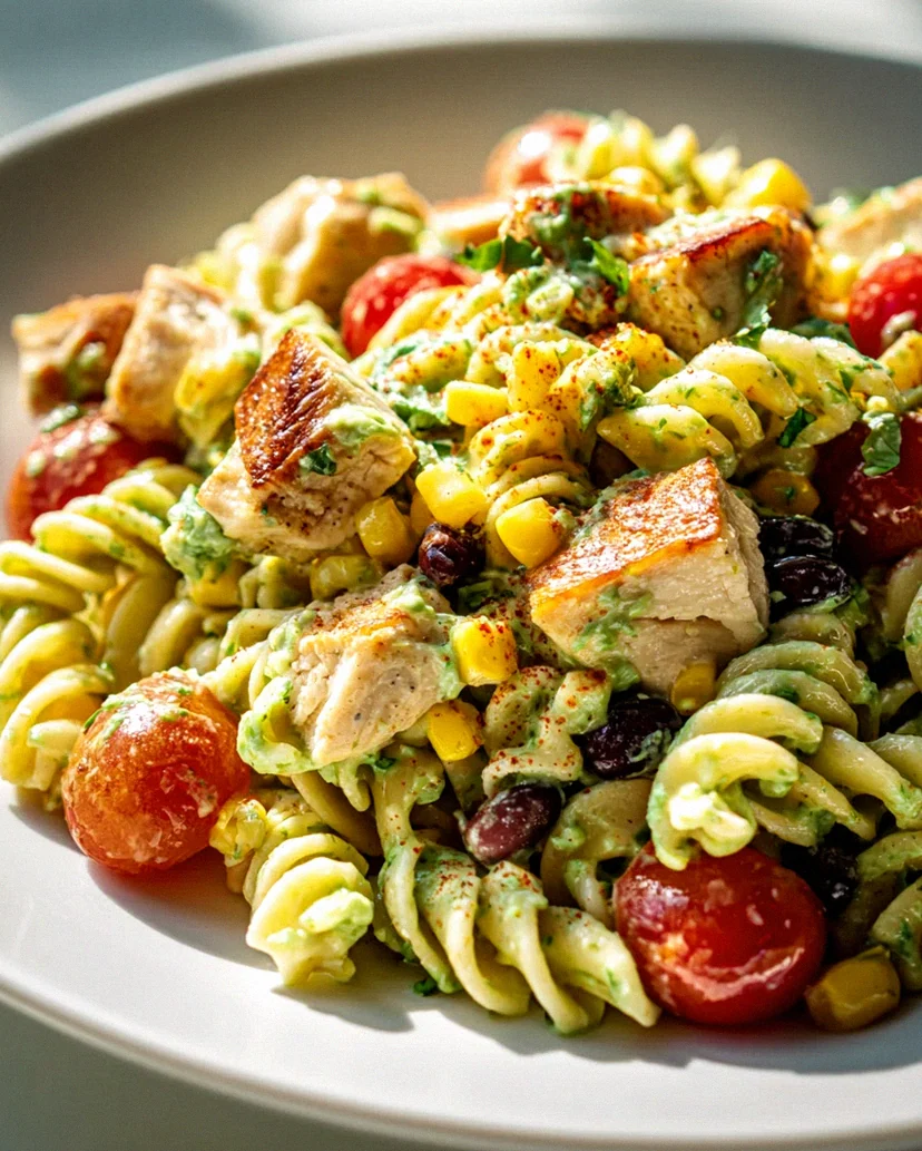 Südwest Hähnchen Avocado Pasta Salat Rezept – Schnell & Lecker! – Schritt 1