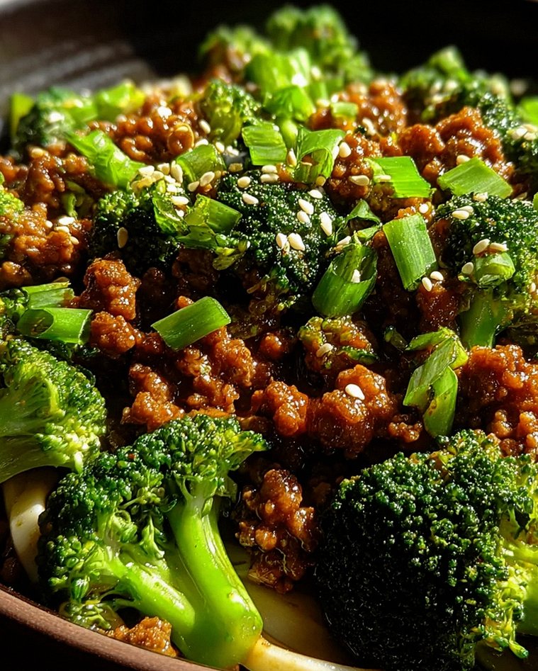 Teriyaki-Hackfleisch-Pfanne mit Brokkoli – Schritt 2