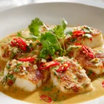 Tropischer Zackenbarsch mit würziger Kokosnuss-Sauce Rezept