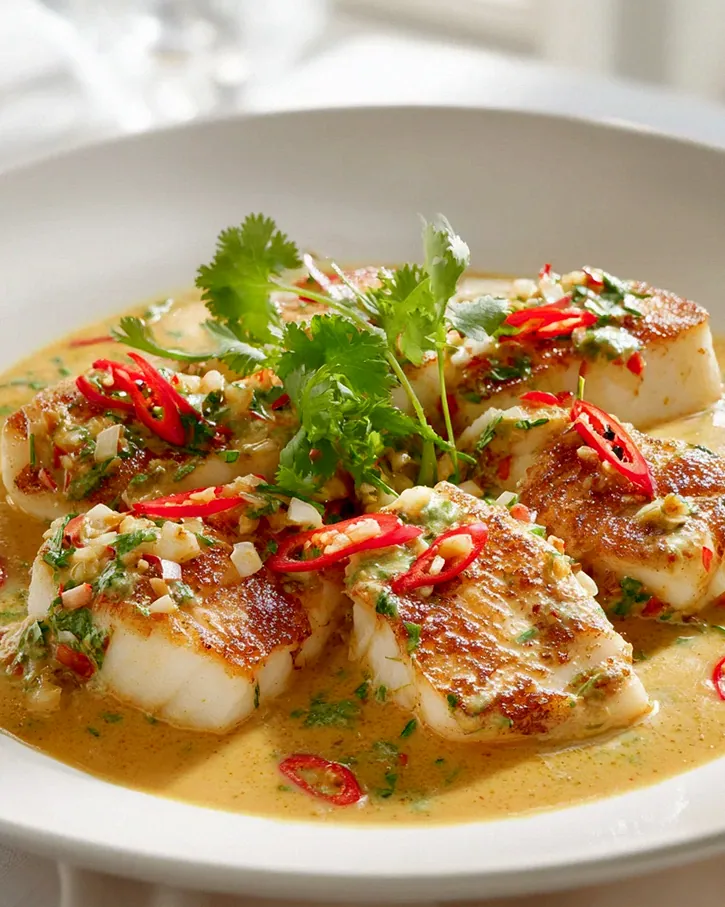 Tropischer Zackenbarsch mit würziger Kokosnuss-Sauce Rezept – Schritt 1