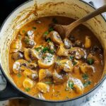 Veganer Lauch-Pilz-Gulasch Einfach und Gesund