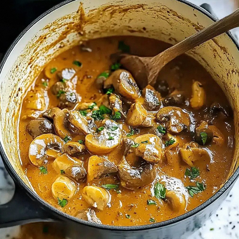 Veganer Lauch-Pilz-Gulasch Einfach und Gesund