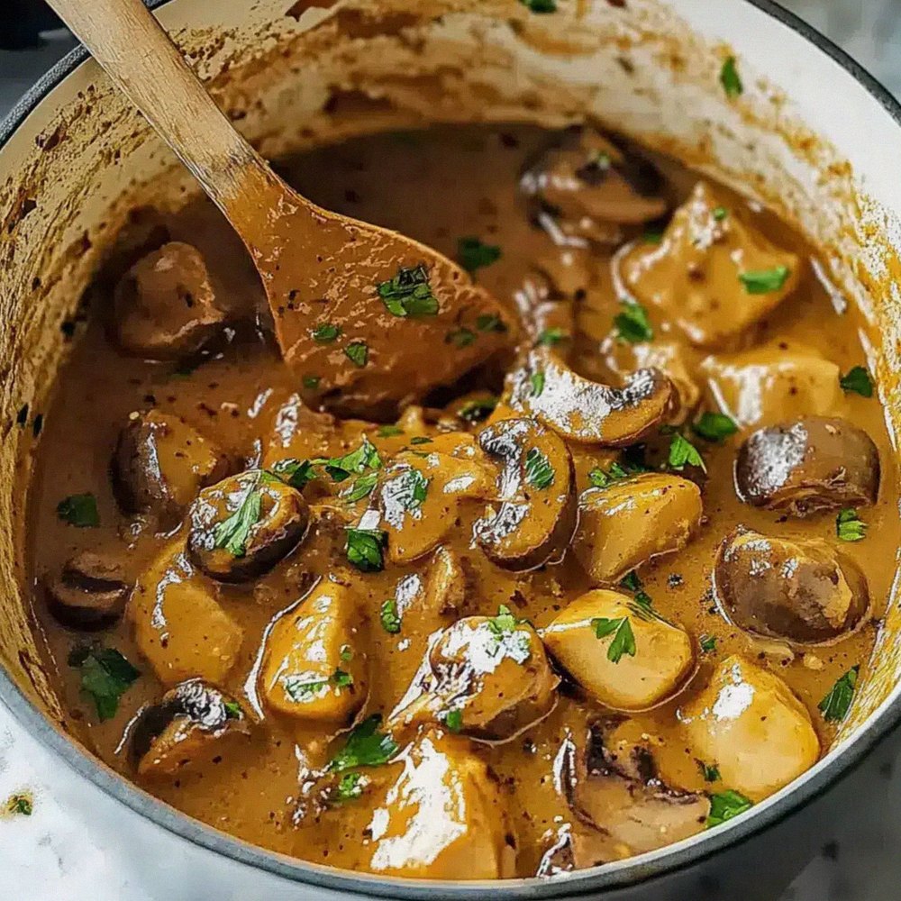 Veganer Lauch-Pilz-Gulasch Einfach und Gesund – Schritt 2