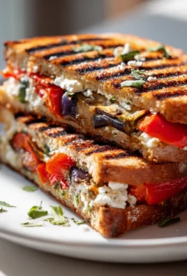 Vegetarisches Panini: Gegrilltes Gemüse & Feta – Schnell & Lecker!