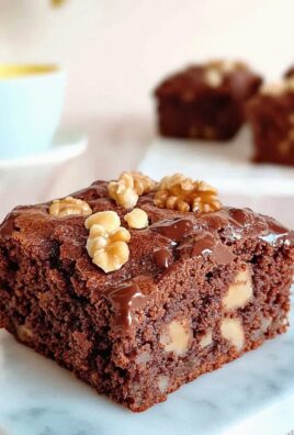Walnussbrownies mit Birnen Einfach Zubereiten