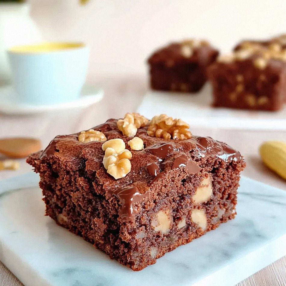 Walnussbrownies mit Birnen Einfach Zubereiten