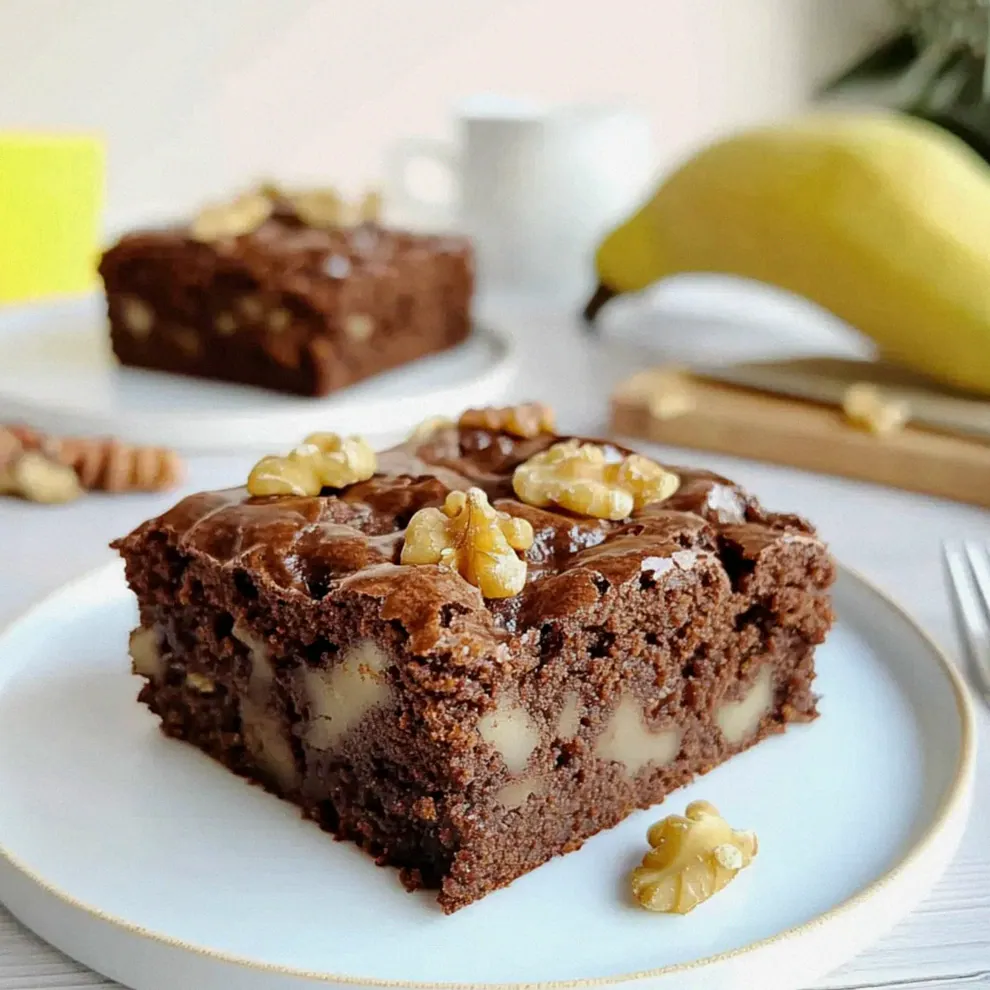 Walnussbrownies mit Birnen Einfach Zubereiten – Schritt 1