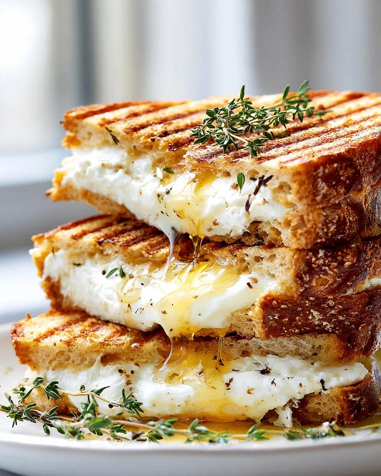 Ziegenkäse Grilled Cheese mit Honig – Süß & Salzig Genuss – Schritt 1