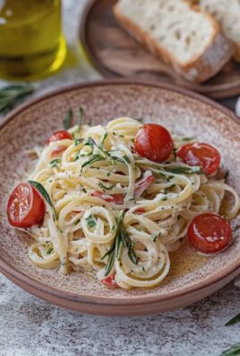 Zucchini-Spaghetti mit Frischkäsesoße Tomaten zubereiten