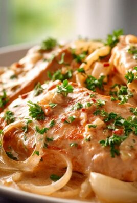 Zwiebel Sahne Hähnchen Rezept – Cremig & einfach lecker!